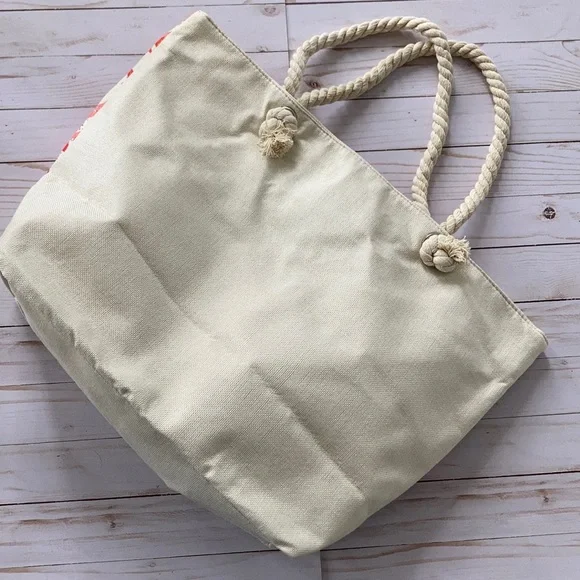 Jumbo Coral Reef Beach Tote - Picture 5 of 8